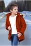 Children's Waterproof Canvas Fabric Fur Winter Thick Coat - Durable and Machine Washable - 5