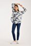 Batik Patterned Modal Loose Oversize Shirt - 4