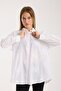 Patterned Printed Voile Loose Oversized Shirt - 5