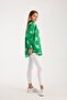 Patterned Printed Voile Loose Oversized Shirt - 3