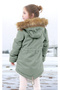 Girl's Waterproof Machine Washable Canvas Fabric Thick Winter Coat - 7