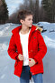 Children's Waterproof Canvas Fabric Fur Winter Thick Coat - Durable and Machine Washable