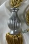 Fon Curtain Binding Gray Kuka Gold Ceiling Luxury Cornice Braçol Single Piece Curtain Holder - 4