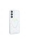 Galaxy S24 Fe Case Compatible Transparent Figured Folk Hard Cover - Bow - 4