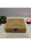 Wooden Square 9 Compartment Jewelry Watch Accessory Box Hobby Raw Paintable Mdf Storage Box - 2