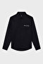 Stretch Cotton Logo Embroidered Regular Fit Urban Collar Shirt Men's Shirt Xm001224 Af101 - 5