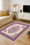 Mosso Purple Traditional Themed Pattern Woven Base Modern Decorative Carpet Mosso255Purple - 5