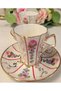 Lili Porcelain Hand Decor Painting Set of 2 Coffee Cup - 2