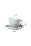 8-Piece Kiln Variable Glaze Process Round Linear Ceramic 200 ml Coffee Cup And Sauce - 4