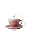 8-Piece Kiln Variable Glaze Process Round Linear Ceramic 200 ml Coffee Cup And Sauce - 6