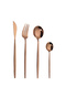 4-Piece Stainless Steel Cutlery Set Rose Gold