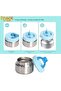 Kids Bento Lunch Box with Thermos Jar – Leakproof Stainless Steel 4 Compartment Lunch - 5