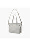 Monogram Print Tote Bag with Detachable Strap and Zip Closure - 4