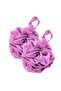 2Pcs Exfoliating Shower Soft Touch Shower Premium Bath Loofah Set (Lilac)