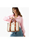 Reid Embossed Tote Bag with Detachable Strap and Zip Closure - 2