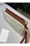 حقيبة كلاتش من Soho Wicker Look مصنوعة من مزيج من الجلد - 3