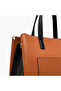 Textured Tote Bag with Double Handles and Detachable Strap - 6