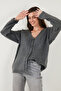 Regular Fit V-Neck Buttoned Knitwear Cardigan Cardigan 4616229 - 5