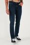 Cotton Regular Fit Normal Waist Pipe Leg Jeans Men's Denim Pants 2211C16Parma - 3