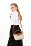 Women's Beige Tiger Small Hand and Shoulder Bag - 5
