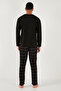 Plaid Regular Fit High Waist Pocket Crew Neck Pajama Set Men's Pajama Set 6574002 - 6