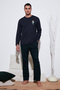 Plaid Regular Fit High Waist Pocket Crew Neck Pajama Set Men's Pajama Set 6574002
