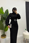 Women's Işıl Hijab Dress Black