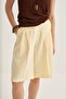 Women's Organic Cotton Bermuda Shorts Butter - 3