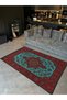 Mosso Burgundy Colored Traditional Themed Pattern Woven Base Modern Decorative Carpet Mosso258Burgundy - 3