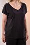 3330531 Women's Plus Size Zipper Detailed Blouse Black - 7