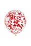 4 Year Old Red Number Balloon Birthday Party Set Red Color Balloon Red Sequin Transparent Balloon - 3