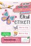 School Label Pen Notebook Label Butterfly Themed Special Name Writable Label - 150 Pieces