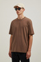 Men's Oversize Basic T-Shirt Unisex 100% Cotton Comfortable Fit Men's Full Oversize T-Shirt - 3