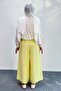 Wide Leg Modal Skirted Trousers with Elastic Waist 8809 - Yellow - 4
