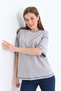 Women's Smoked Karyoka Stitched Wide Fit Single Sleeve Printed Knitted T-Shirt - 6