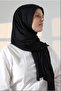 Ready Combed Cotton Practical Shawl Black - 3