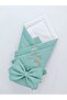 Green 100% Cotton Baby Blanket 85X85 cm Newborn Swaddle Hospital Release Gift Play Mat - 4