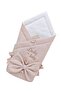Beige 100% Cotton Baby Blanket 85X85 cm Newborn Swaddle Hospital Release Gift Play Mat - 2