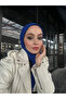 Şeyda Ateştepe's Preferred Cotton Jazz Shawl - Cobalt Blue