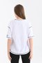 Women's White Karyoka Stitched Wide Fit Single Sleeve Printed Knitted T-Shirt - 2