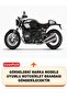 Bmw R 100 R Rear Bag and Security Lock Compatible Motorcycle Tarpaulin (Black Color) - 2