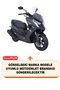Kymco Dink R 150 Rear Bag and Security Lock Compatible Motorcycle Tarpaulin (Black Color) - 2