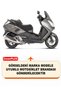 Peugeot Satelis 250 Lock and Rear Bag Compatible Motorcycle Tarpaulin (Gray Color) with Connection Buckle - 2