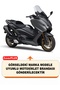 Yamaha Tmax 500 Lock Compatible Motorcycle Cover (Grey Color) with Connection Buckle and Elastic Band - 2