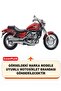 Honda Vf 750 C Magna Lock Compatible Motorcycle Tarpaulin (Grey Color) with Connection Buckle and Elastic - 2