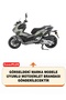 Mondial 250 Ressivo Lock and Rear Bag Compatible Motorcycle Tarpaulin (Gray Color) with Connection Buckle - 2