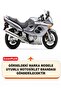 Suzuki Gsx 750 F Lock Compatible Motorcycle Tarpaulin (Grey Color) with Connection Buckle and Elastic - 2