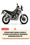 Aprilia Tuareg Lock Compatible Motorcycle Tarpaulin (Grey Color) with Connection Buckle and Elastic - 2