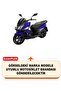 Sym Jet 14 Lock Compatible Motorcycle Tarpaulin (Grey Color) with Connection Buckle and Elastic - 2