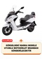 Sym Joyride Evo 200I Rear Bag and Security Lock Compatible Motorcycle Tarpaulin (Black Color) - 2